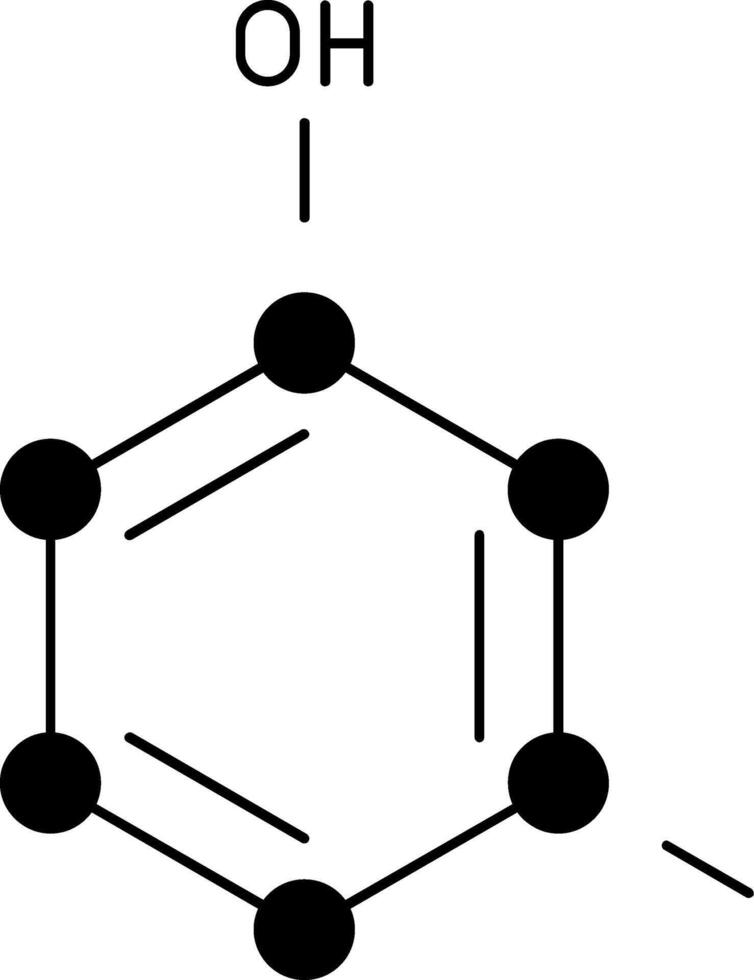 Cresol Glyph Icon vector