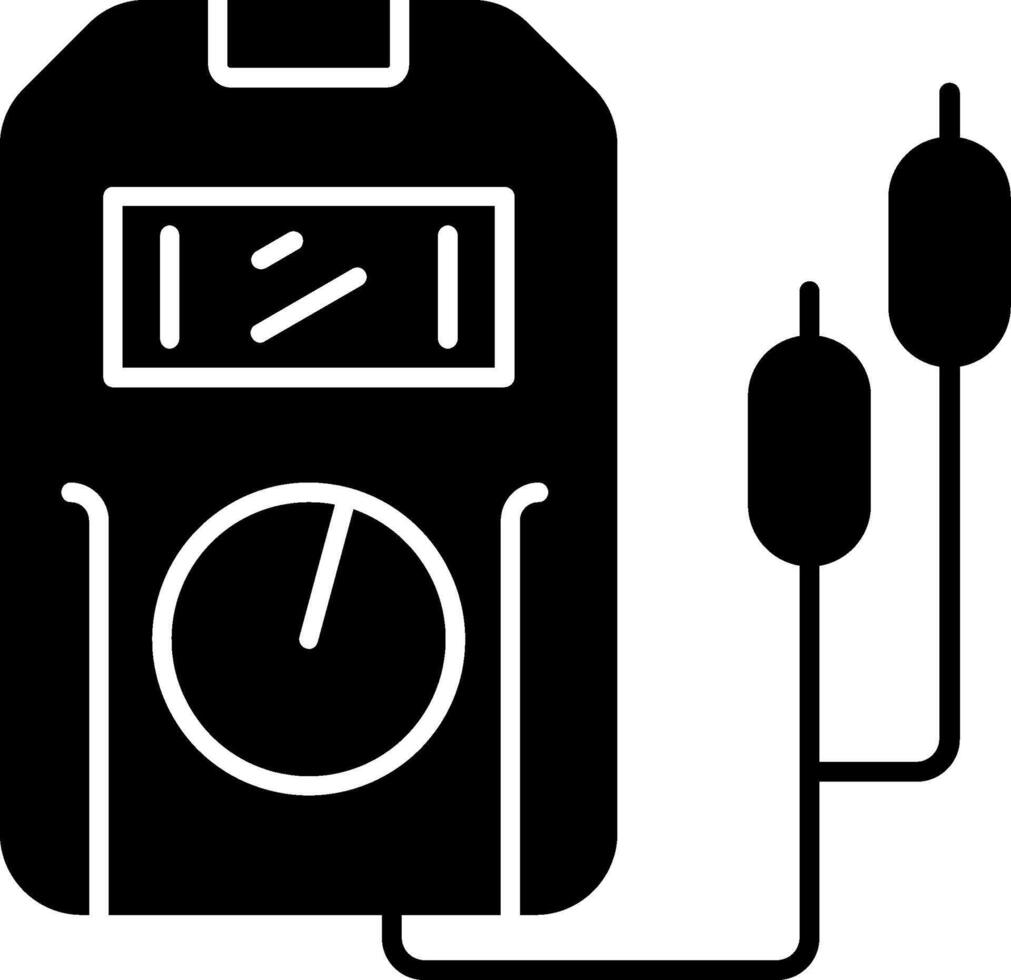 Voltage Tester Glyph Icon vector