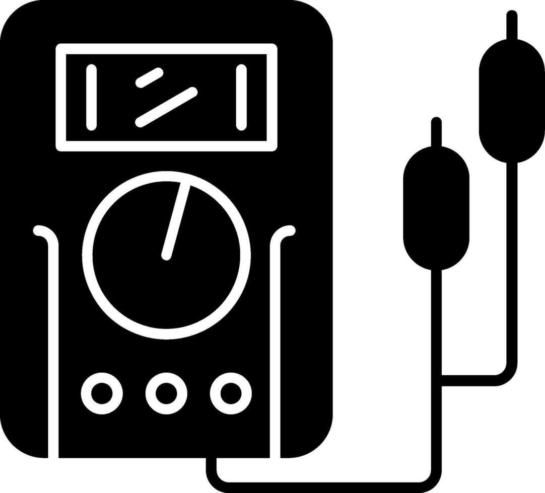 Multimeter Glyph Icon vector