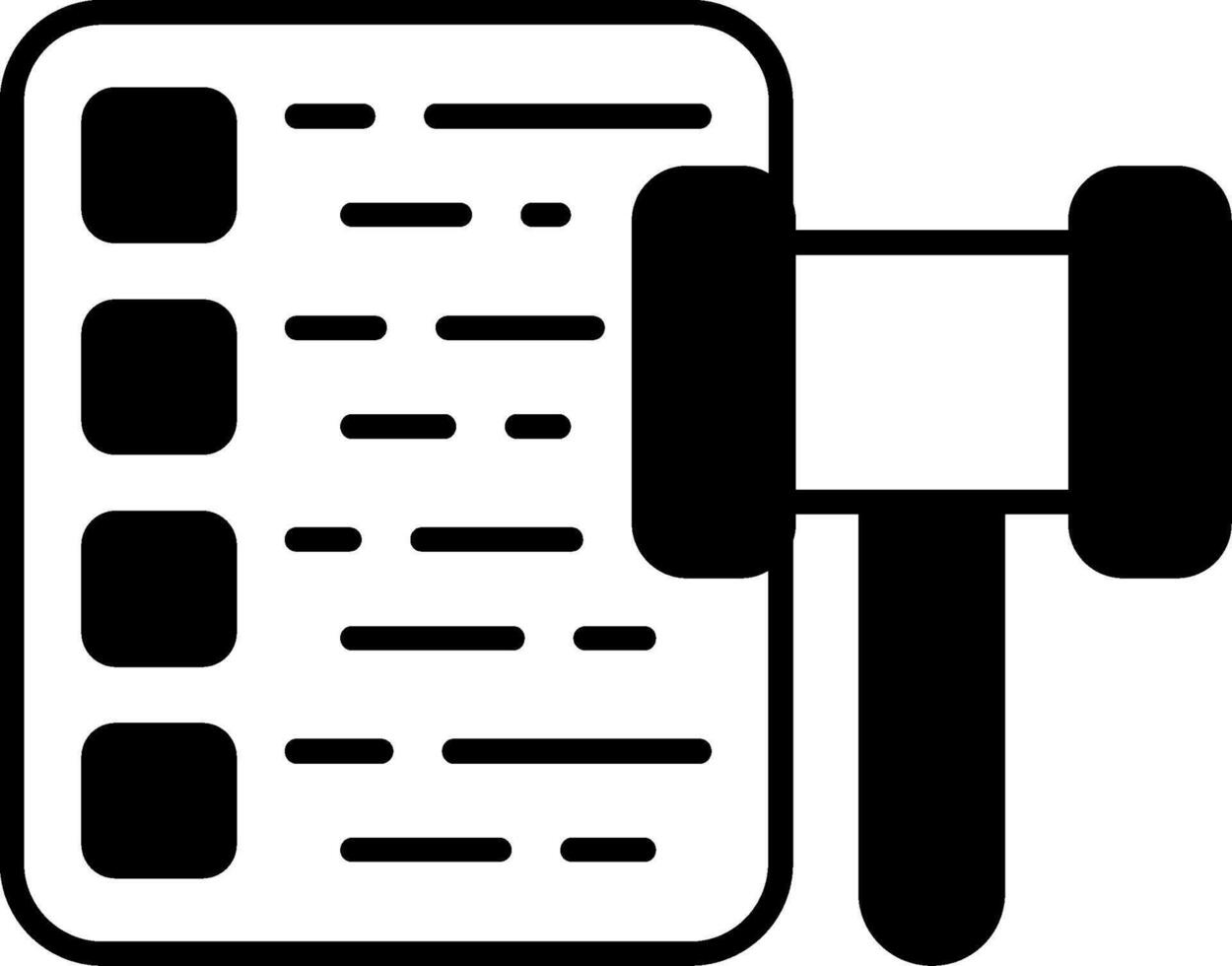Safety Regulation Glyph Icon vector