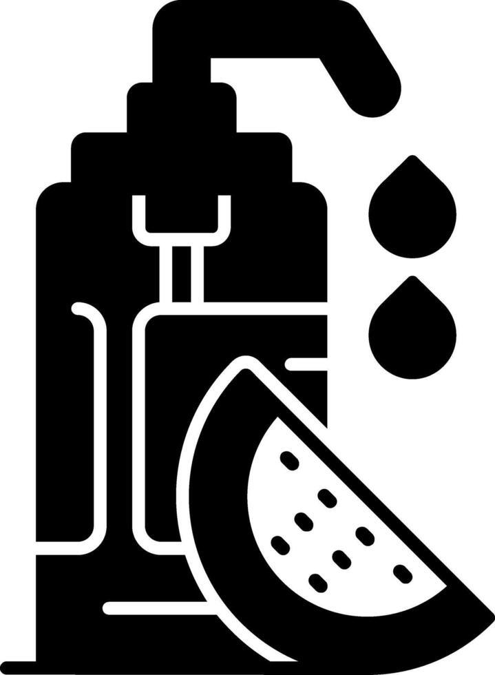 Watermelon Seed Oil Glyph Icon vector