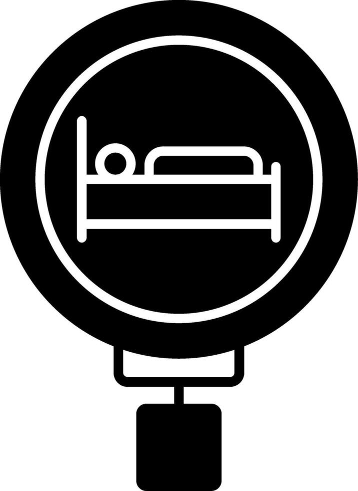 Lodging Glyph Icon vector