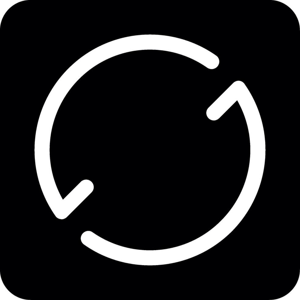 Refresh Glyph Icon vector