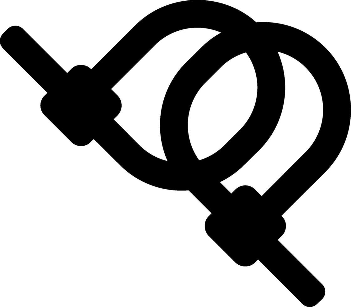 Cable Ties Glyph Icon vector