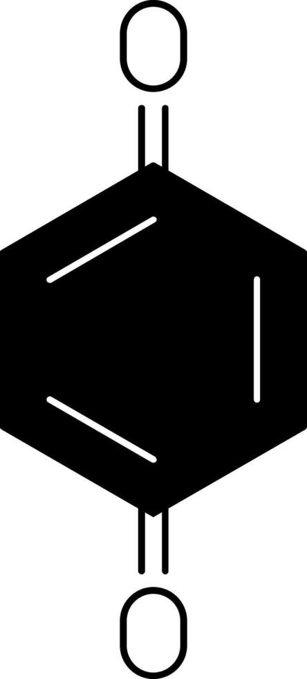 Quinone Glyph Icon vector