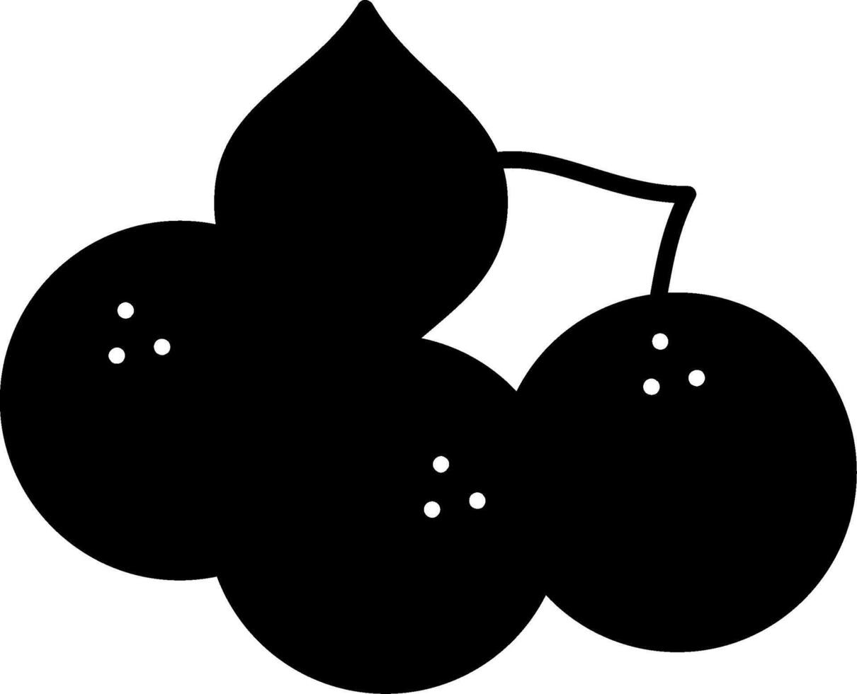Bilberry Glyph Icon vector
