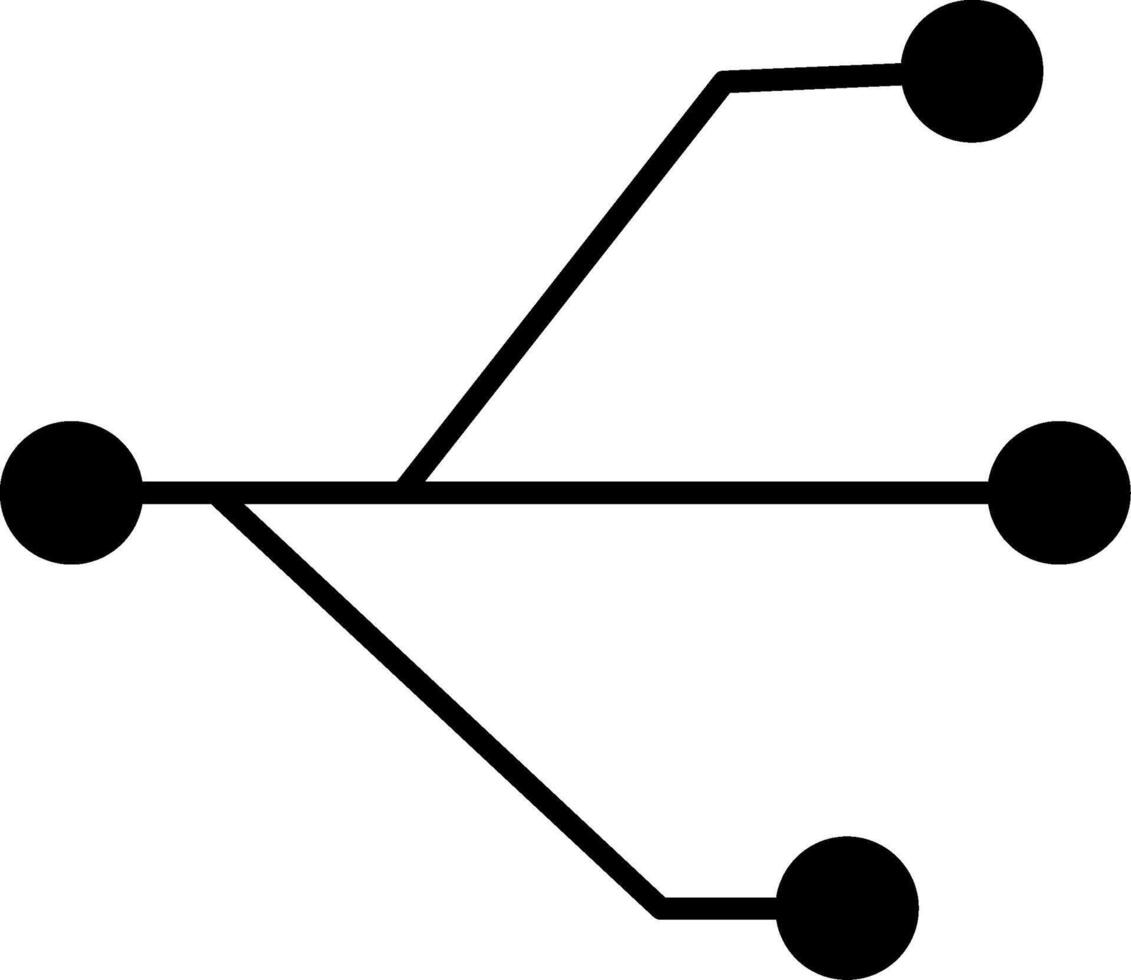 Version Control Glyph Icon vector
