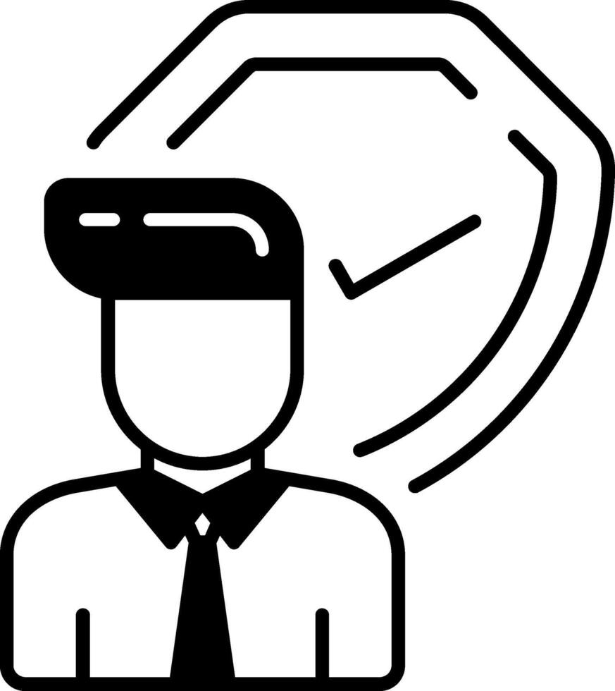 Insurance Advisor Icon vector