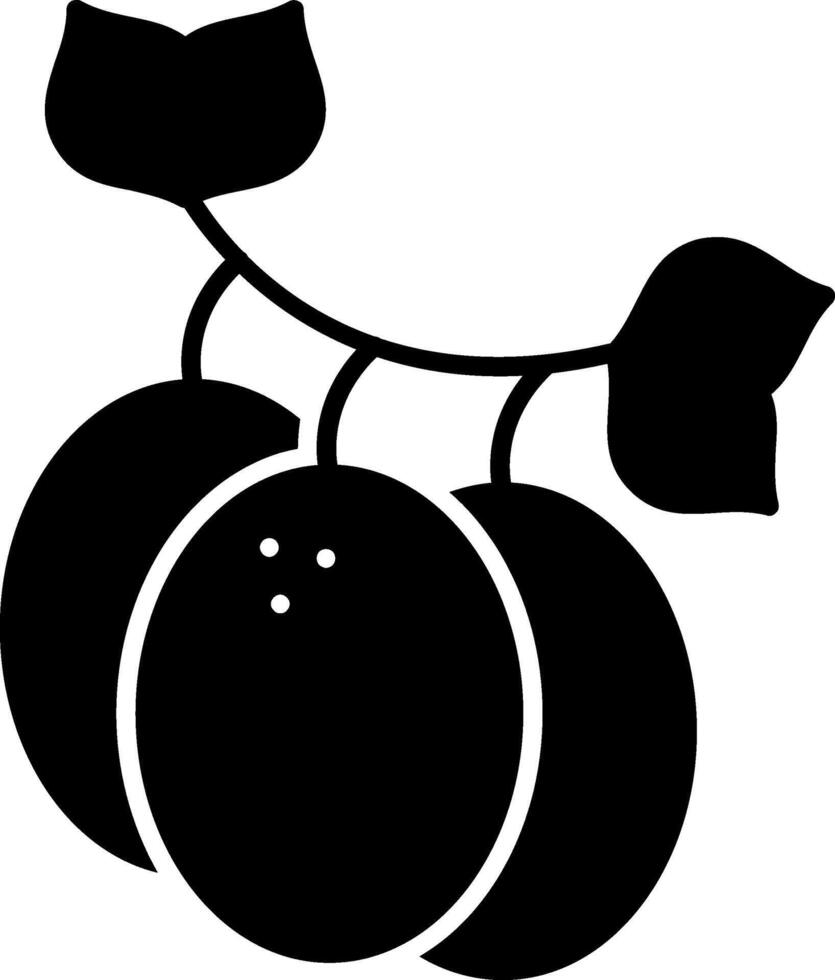Miracle Berry Glyph Icon vector