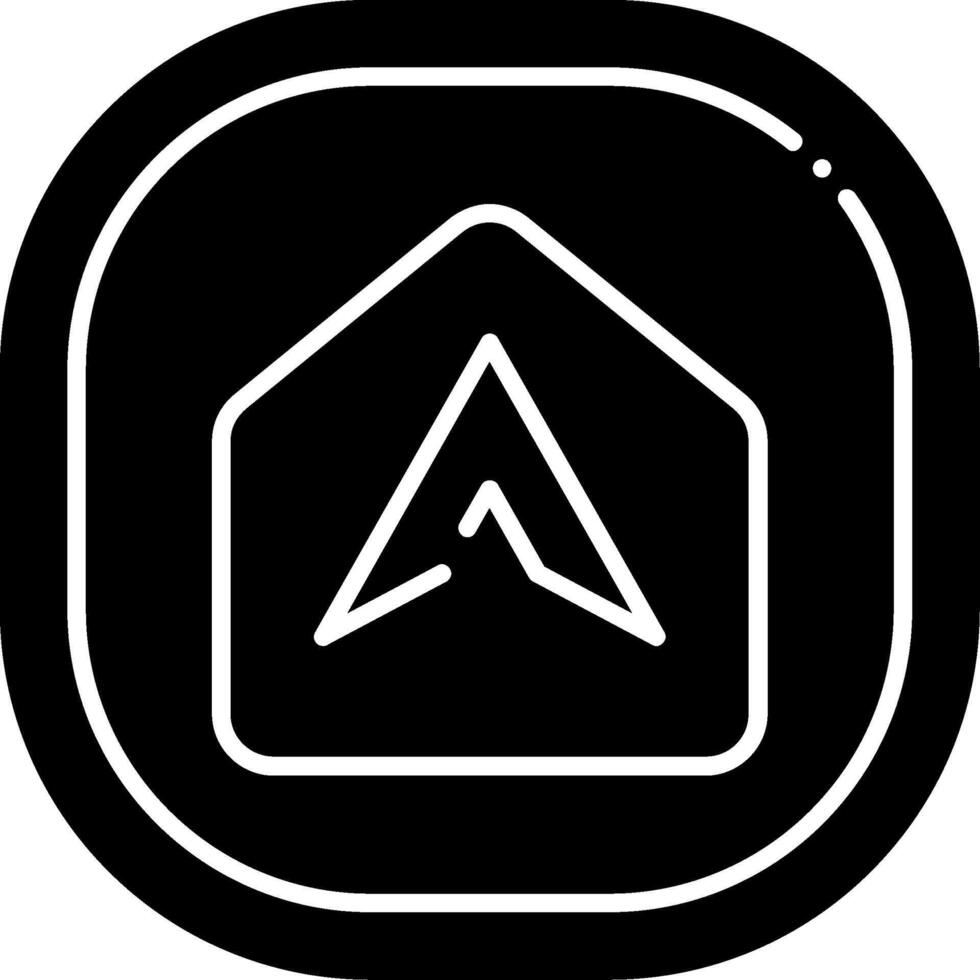 Home Navigation Main Glyph Icon vector