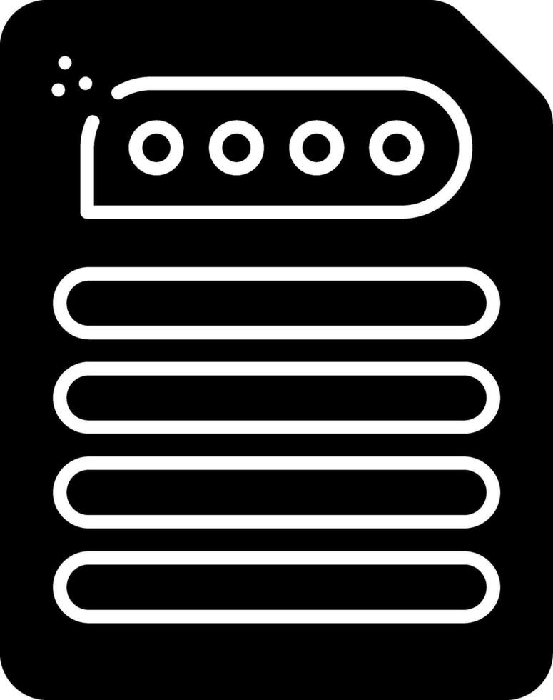 Star Summary Glyph Icon vector