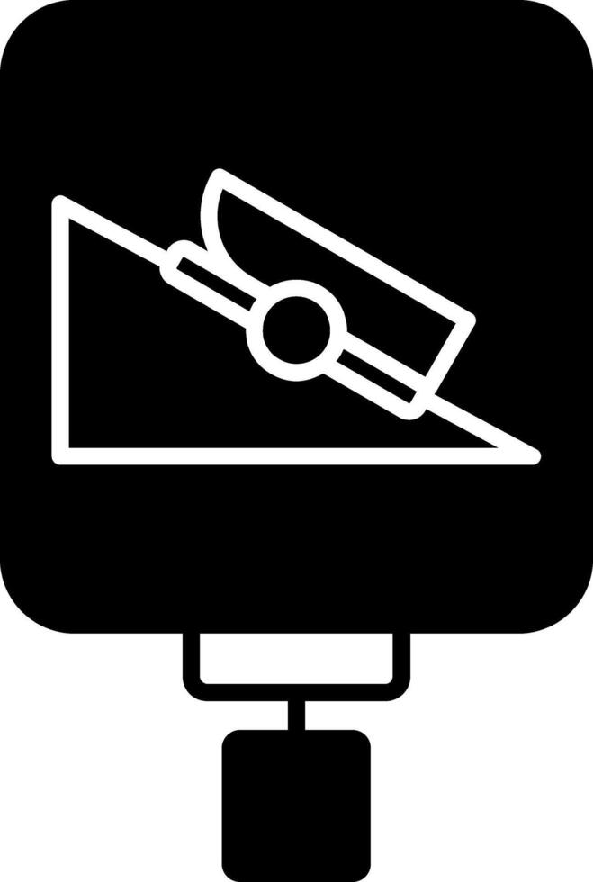 Boat Ramp Glyph Icon vector