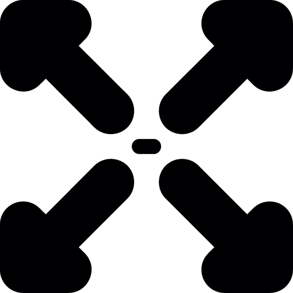 Maximize Glyph Icon vector