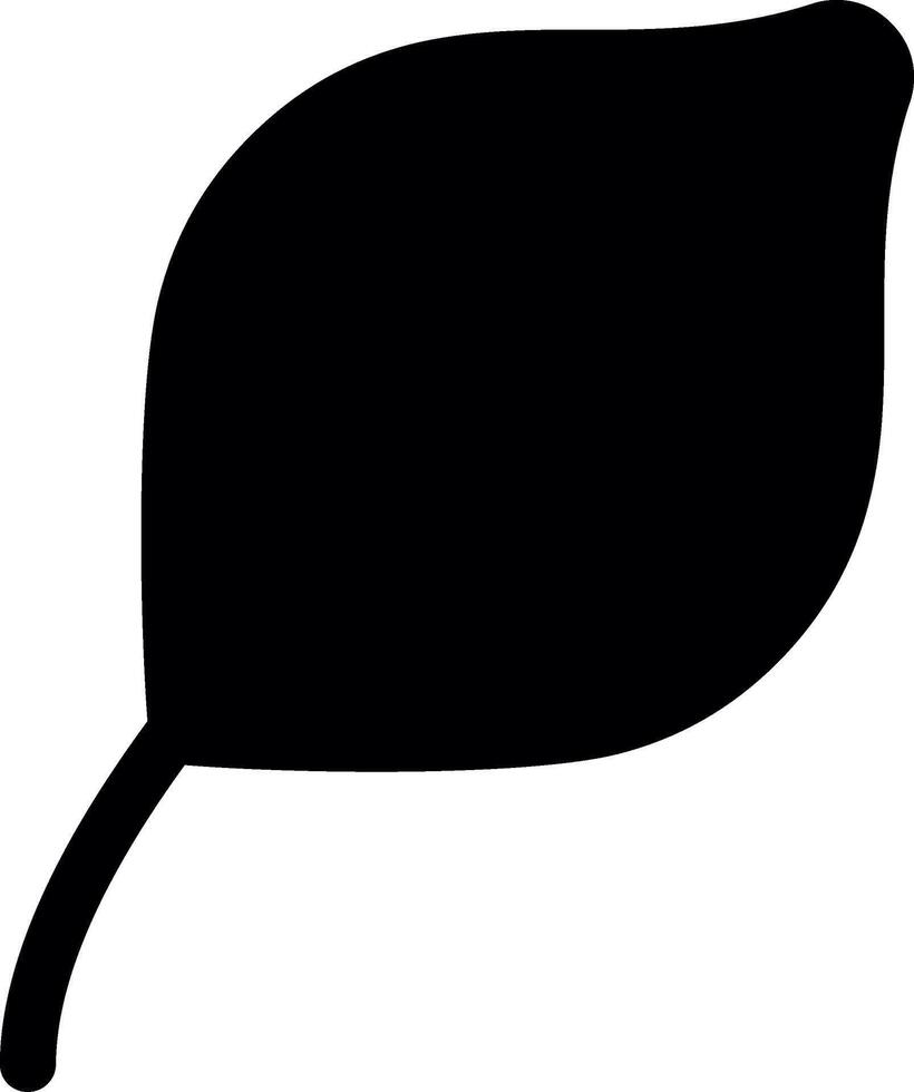 Leaf Glyph Icon vector