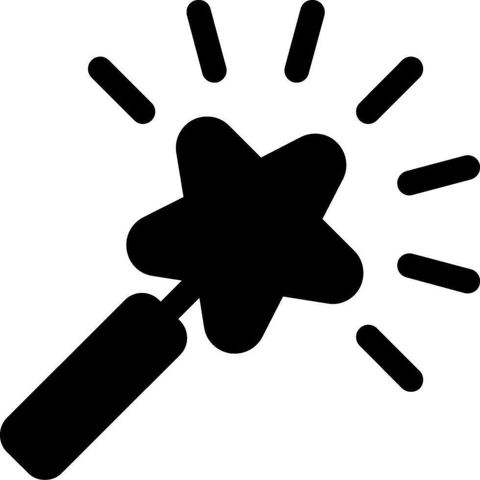 Magic Glyph Icon vector