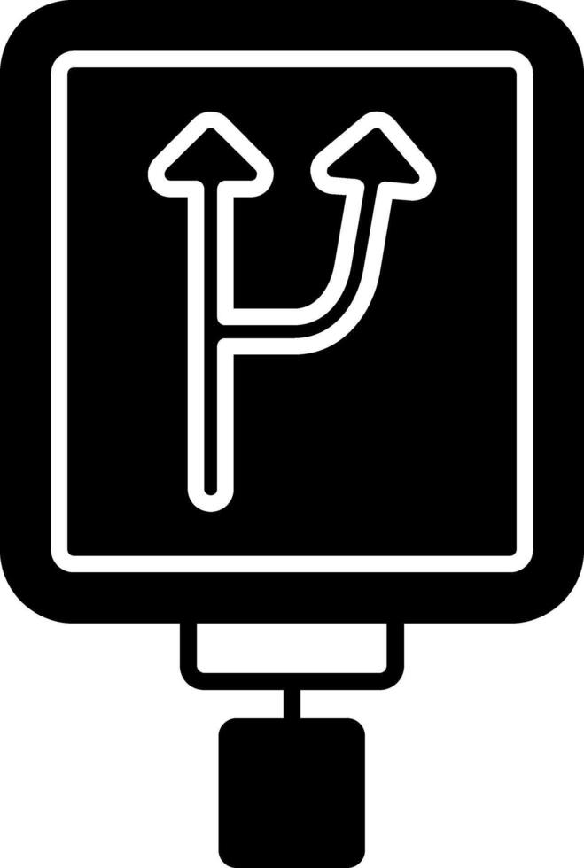 Toll Road Glyph Icon vector