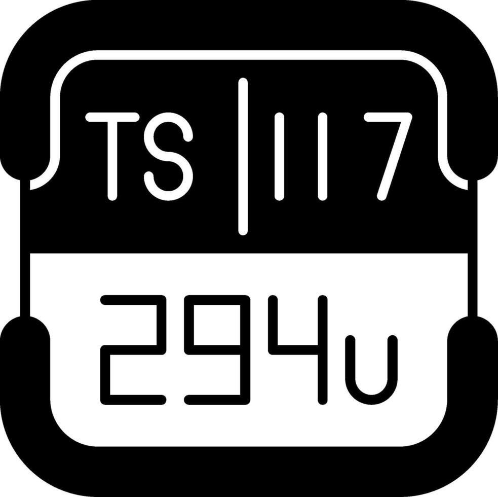 Tennessine Periodic Table Element vector