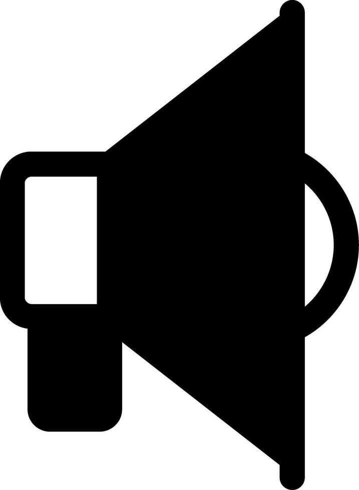 Megaphone Glyph Icon vector