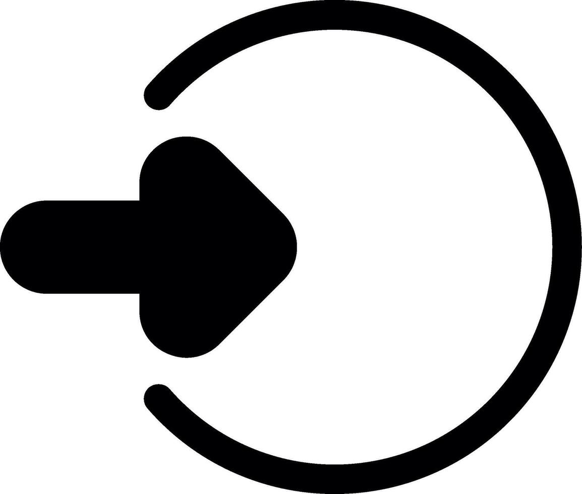 Log In Glyph Icon vector