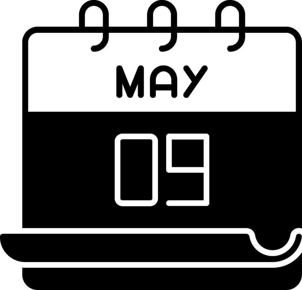 May 9 Icon vector