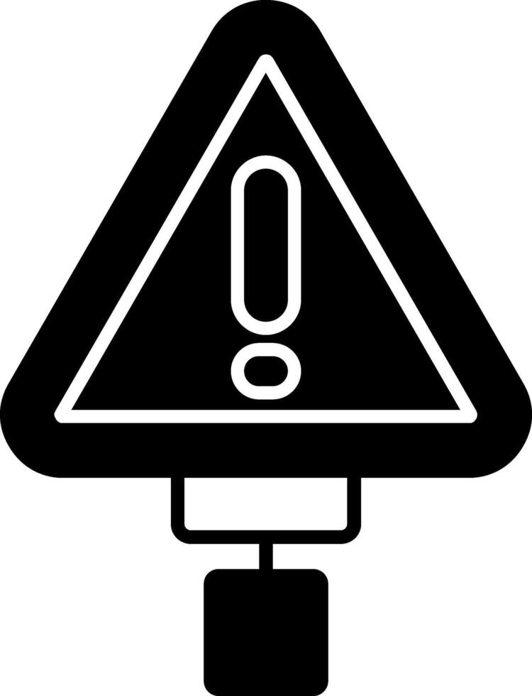 Warning Glyph Icon vector