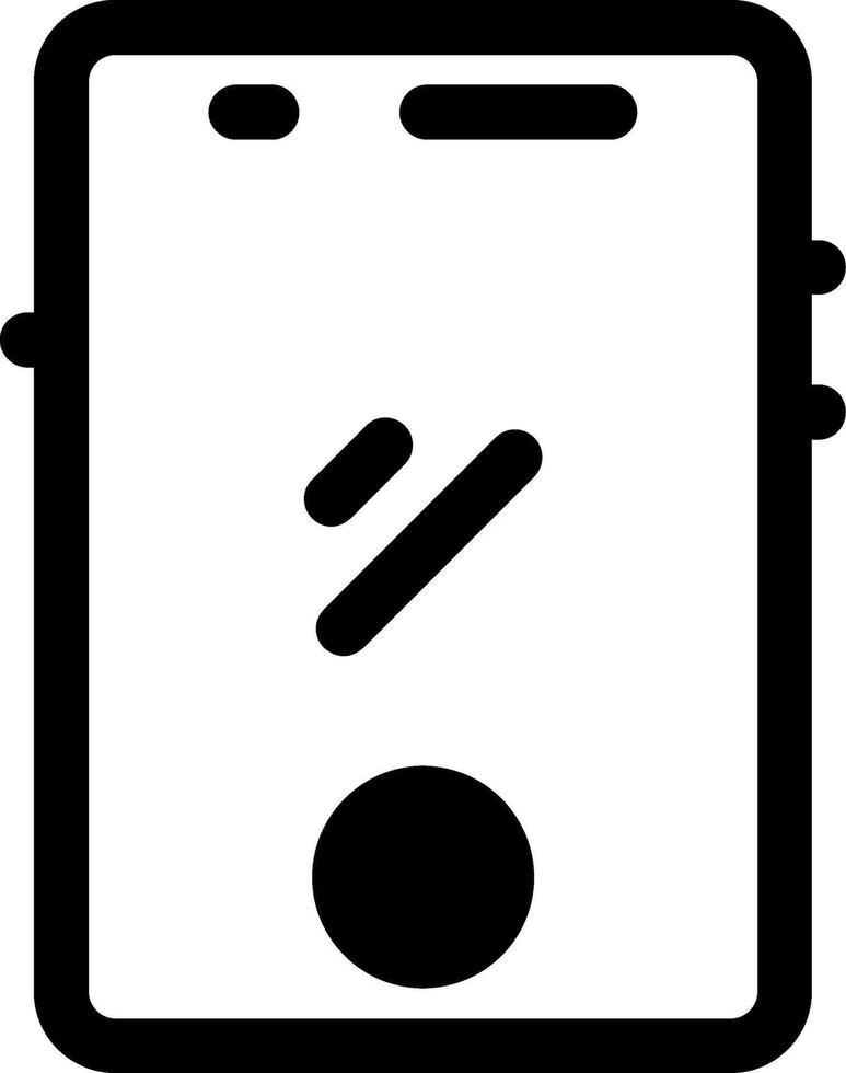 Smartphone Glyph Icon vector