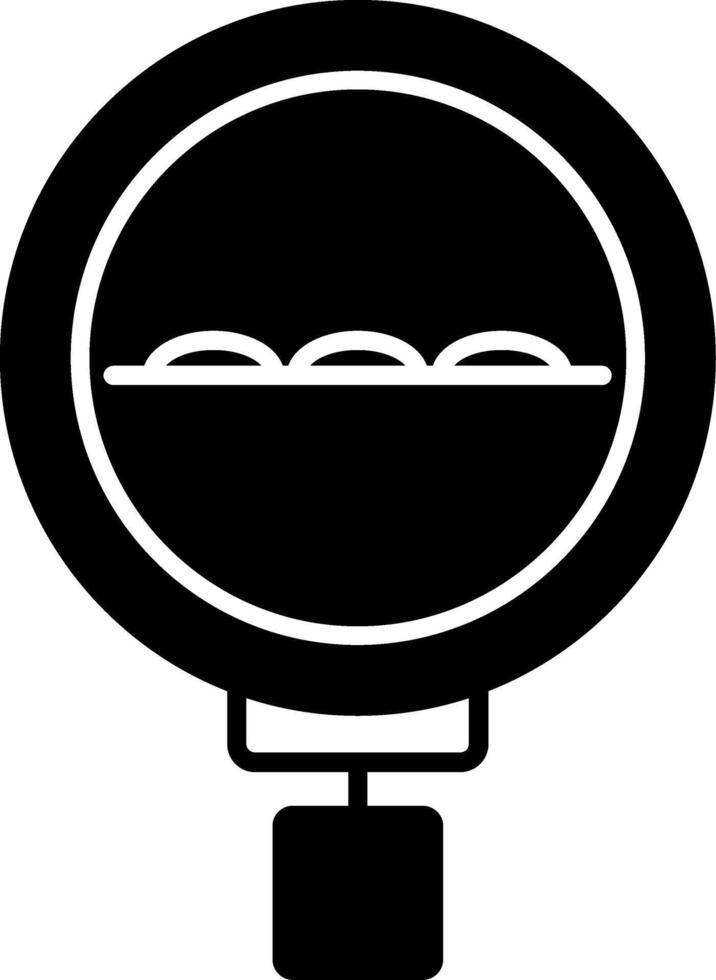 Speed Bump Glyph Icon vector