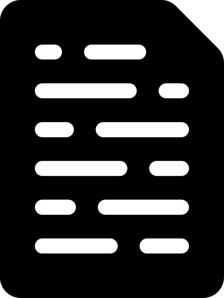 Paper Glyph Icon vector