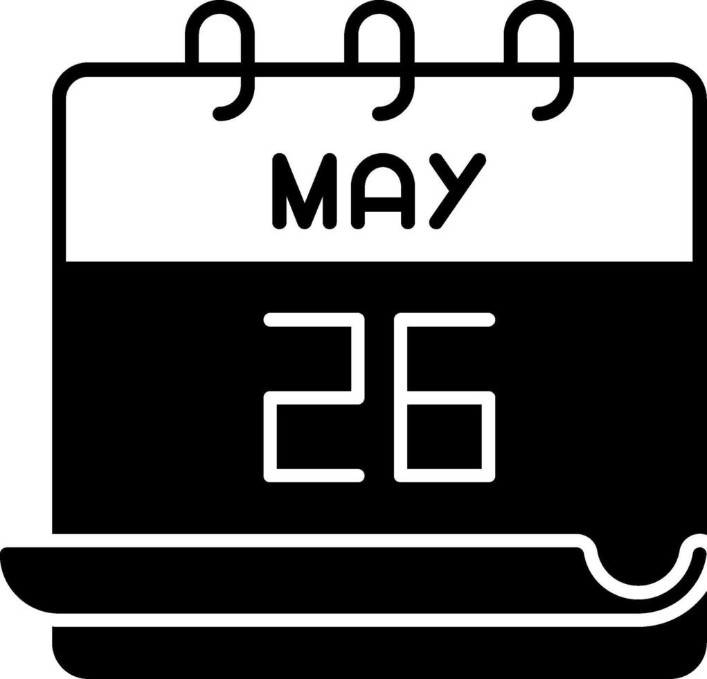 May 26 Icon vector