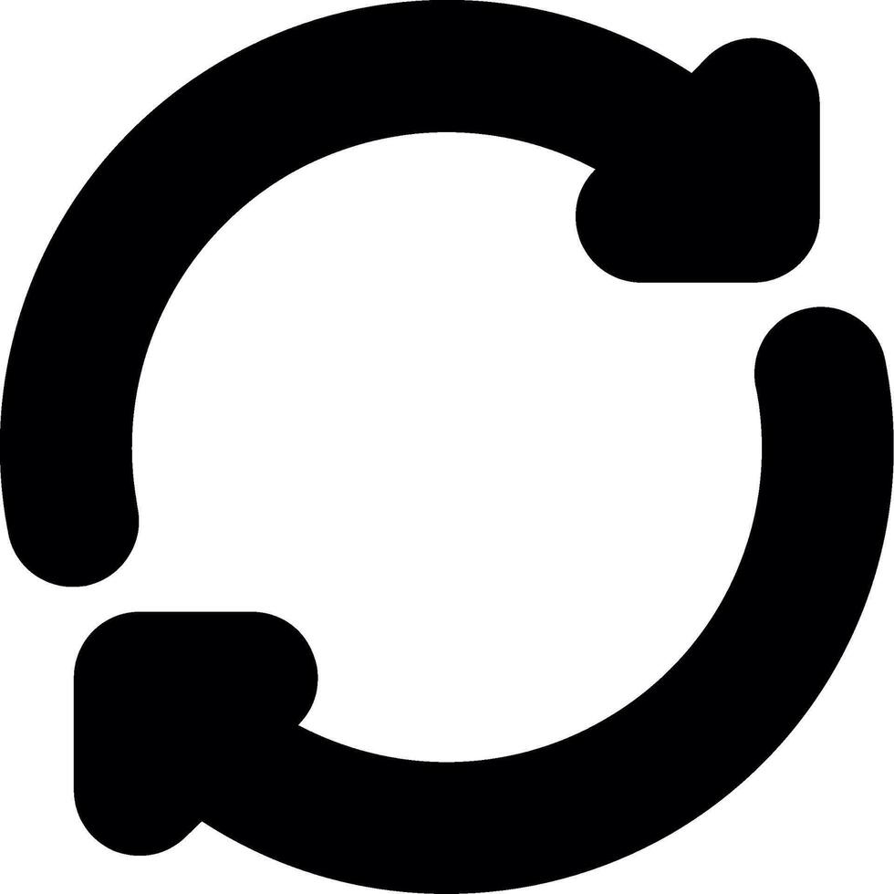 Refresh Glyph Icon vector