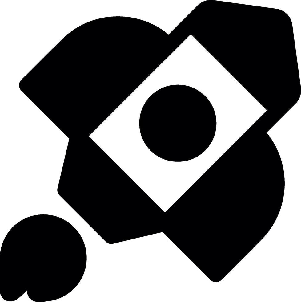 Rocket Glyph Icon vector
