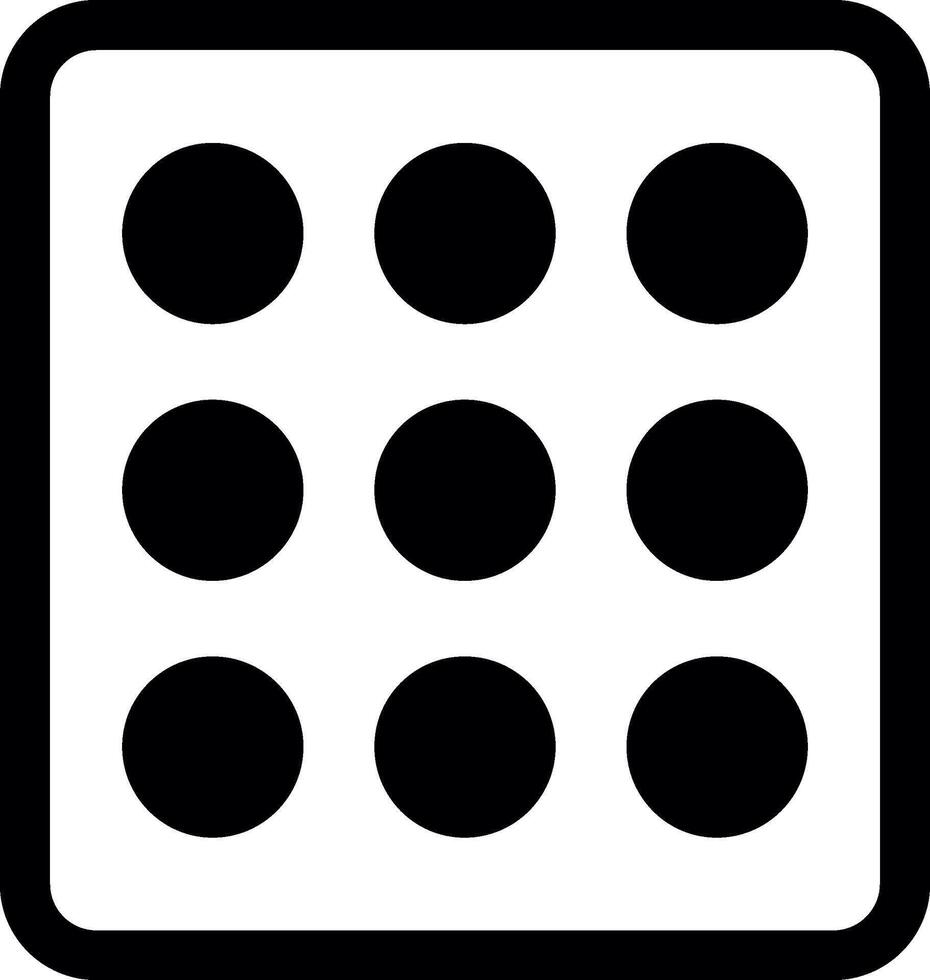 Keypad Glyph Icon vector