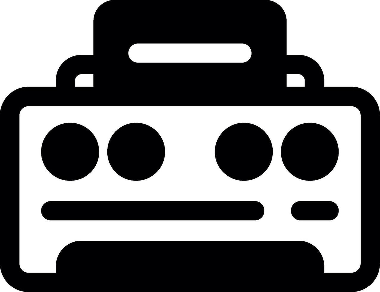 Printer Glyph Icon vector