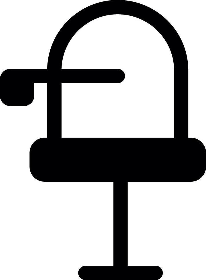 Postbox Glyph Icon vector