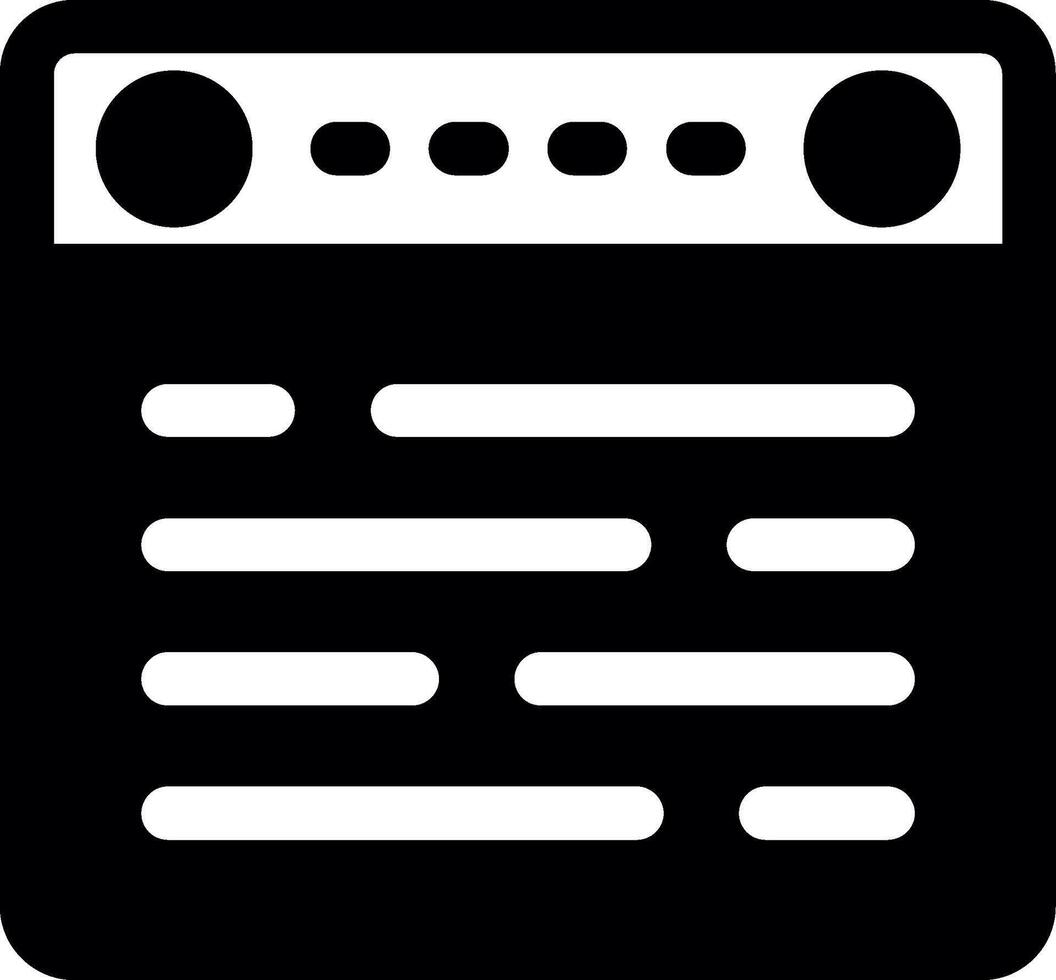 Website Glyph Icon vector
