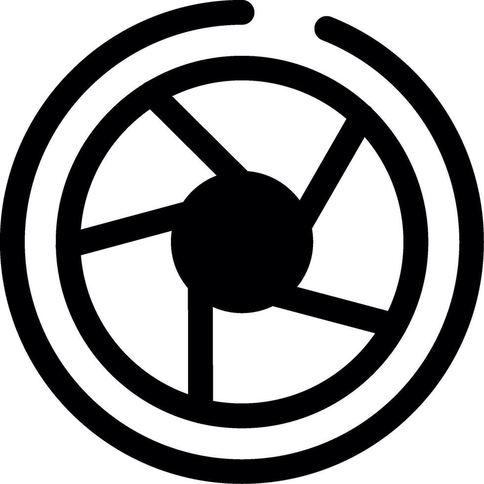 Camera Glyph Icon vector