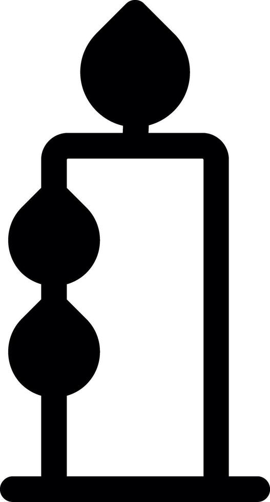 Candle Glyph Icon vector