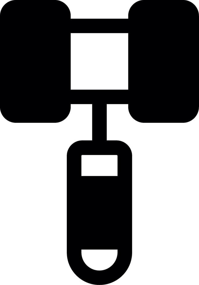 Hammer Glyph Icon vector