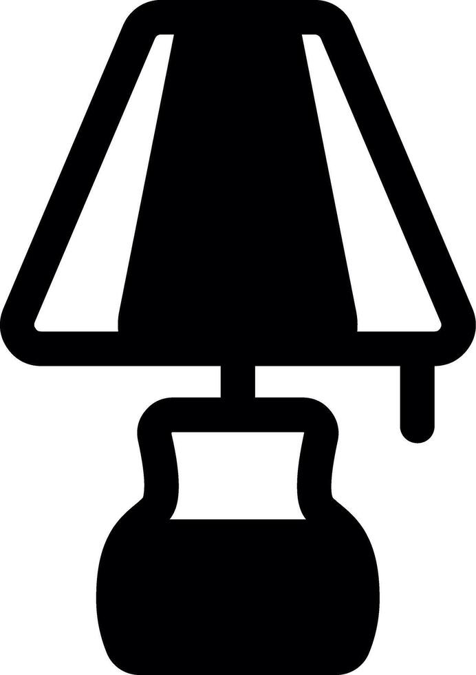 Lamp Glyph Icon vector