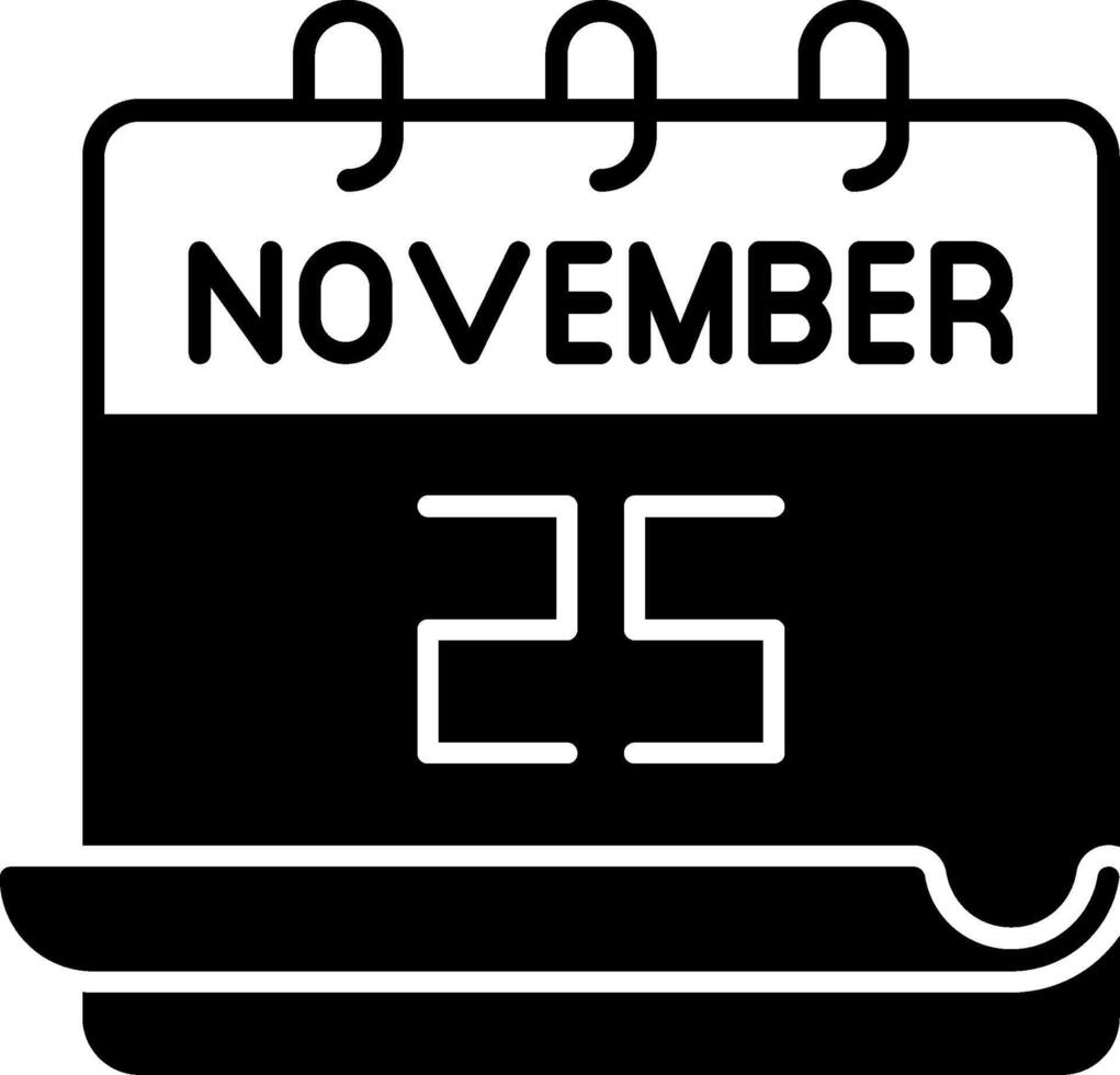November 25 Icon vector