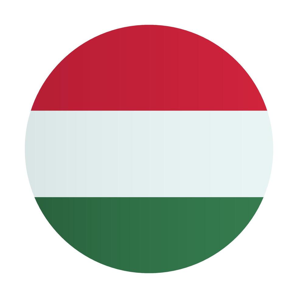 Hungary national flag badge. Sign, emblem country identity vector