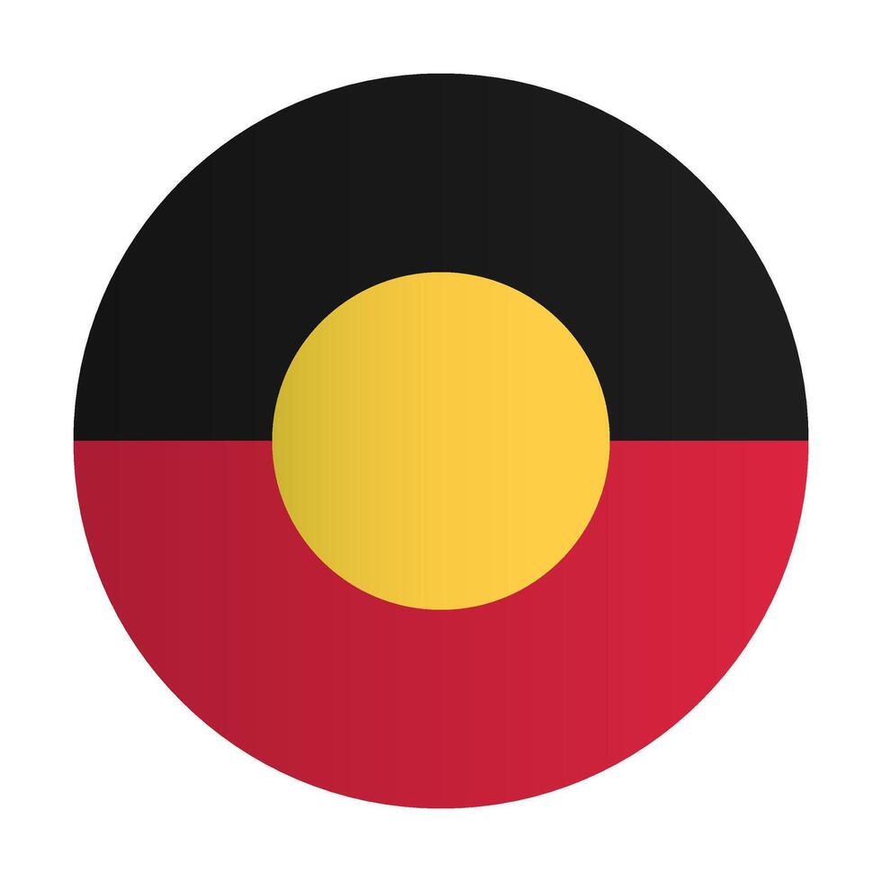 Australian Aboriginal national Flag. County identity vector