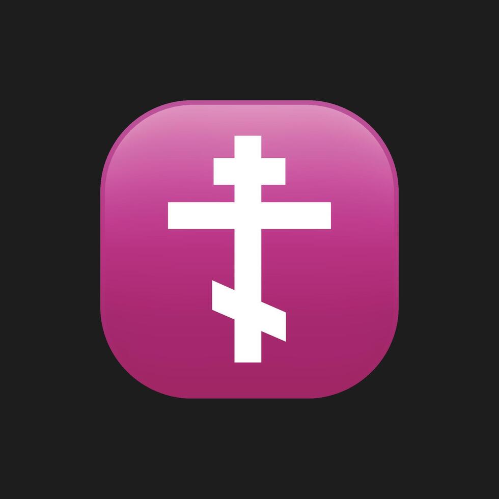 con of the symbol of the Orthodox religion vector