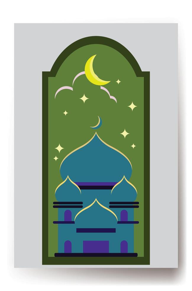 Ramadan Kareem Card Wallpaper vector