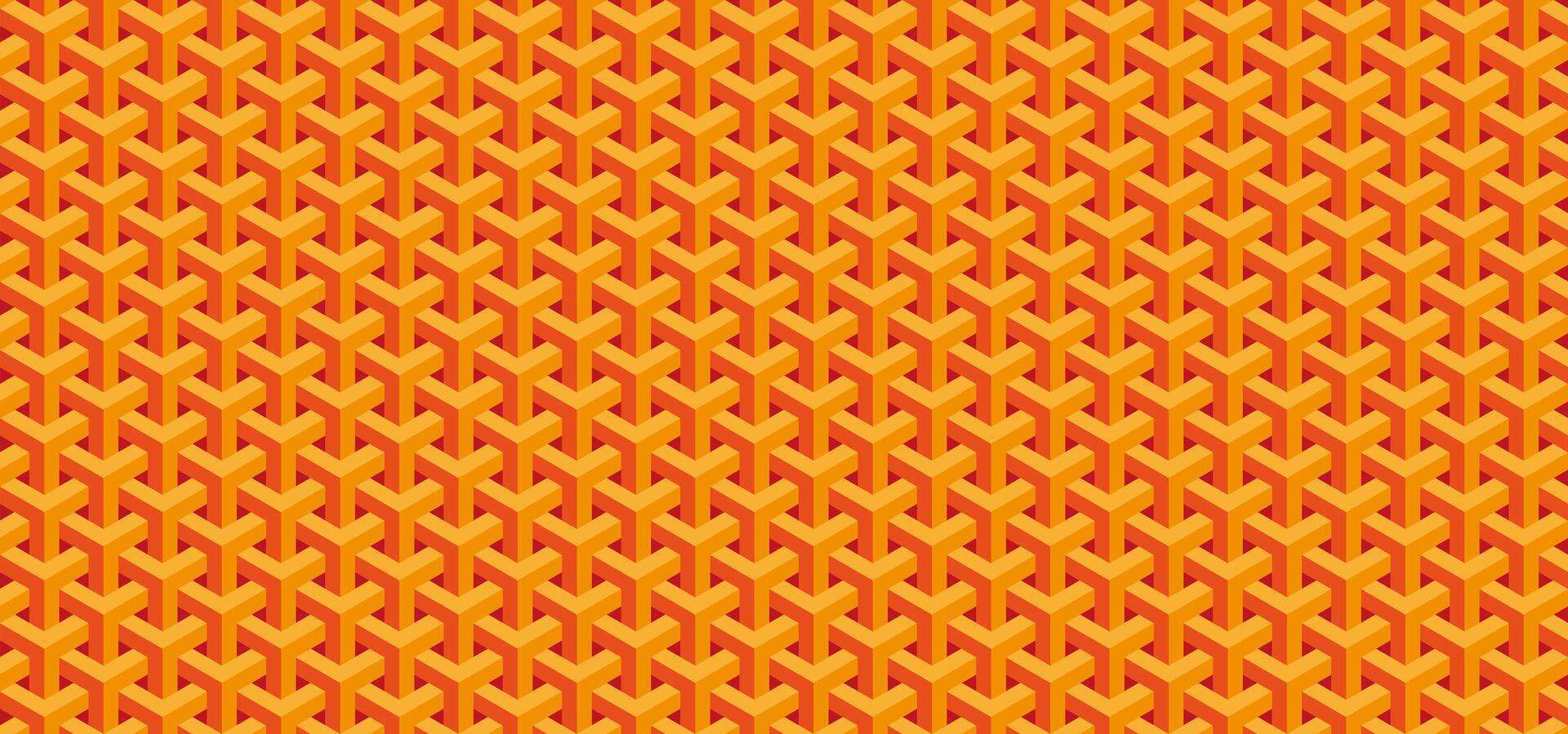 Isometric Pattern Wallpaper vector