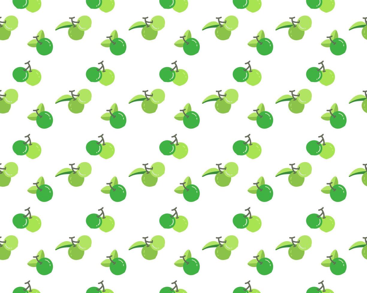 green lime fruit as seamless pattern background vector