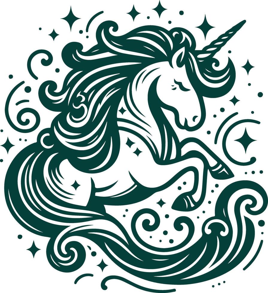 Design Perfect for Fantasy Coloring Pages vector