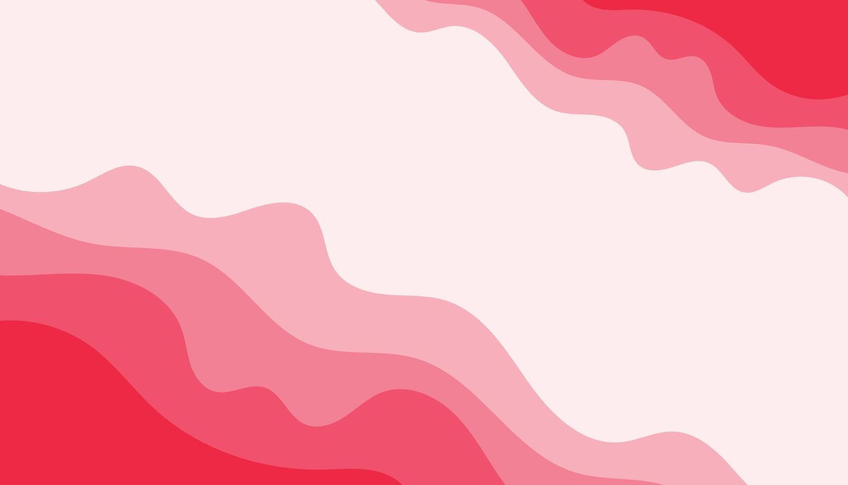Red abstract wavy transition. Light to dark, claret gradual pink transparency line waves. It means communism, love, cards, energy, rose, blood, sexy.Gradual change. White background. vector