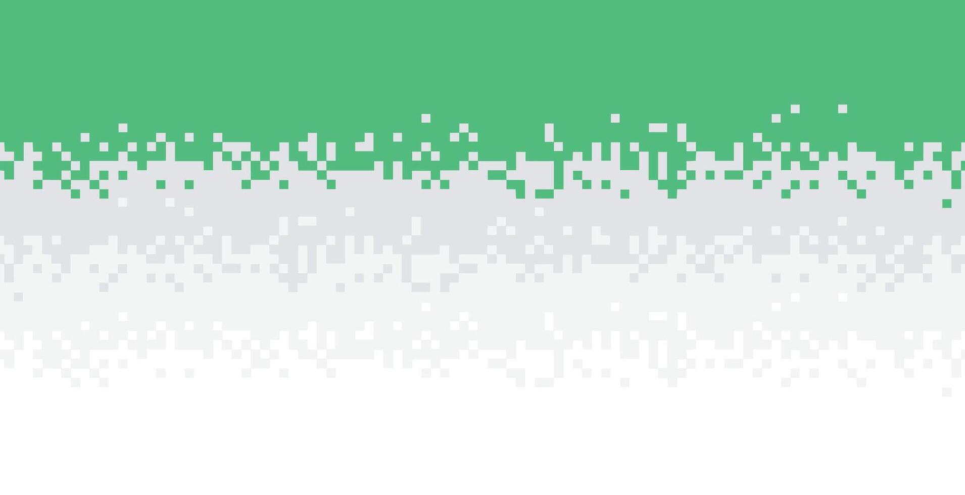 Fading pixel pattern background. Black and white pixel background. vector