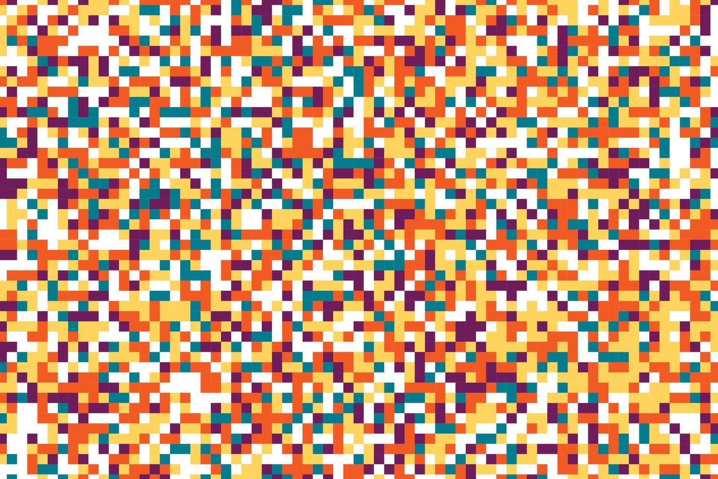 Seamless random squares, mosaic tiles pixelated, pixels colorful vibrant, vivid background pattern. blocks repeatable checker. tileable texture vector